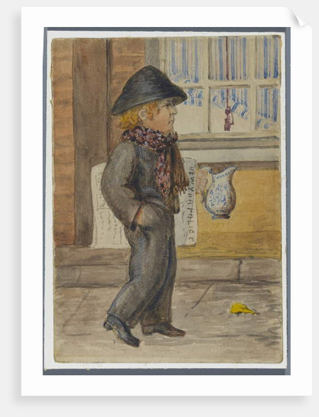 Police Gazette Newspaper Boy, 1864 by Karl L.H. Mueller