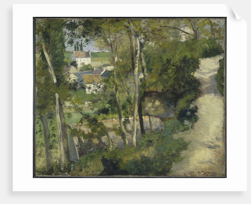 The Climb, Rue de la Cote-du-Jalet, Pontoise, 1875 by Camille Pissarro