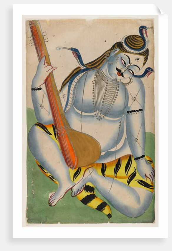 Shiva, Lord of Music, late 19th - early 20th century by School Indian