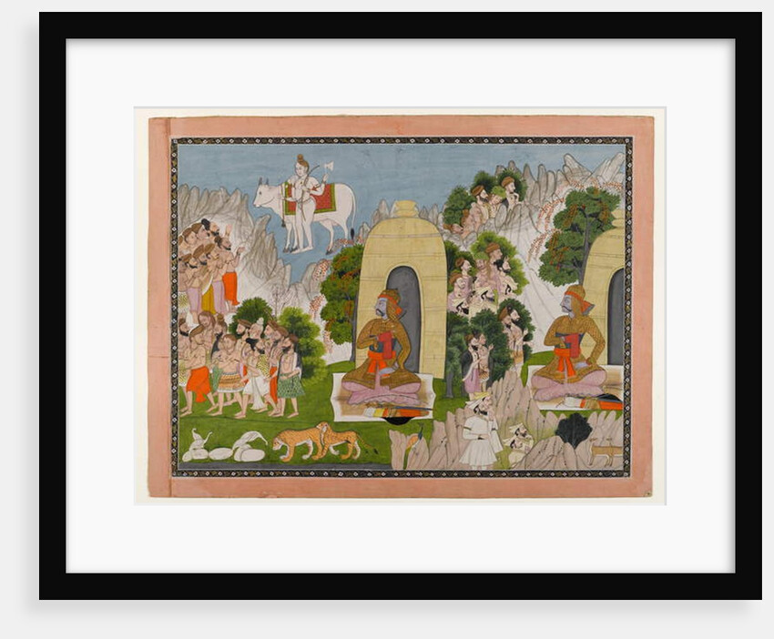 Arjuna's Penance, scene from a Mahabharata series, c.1825-40 by Indian School