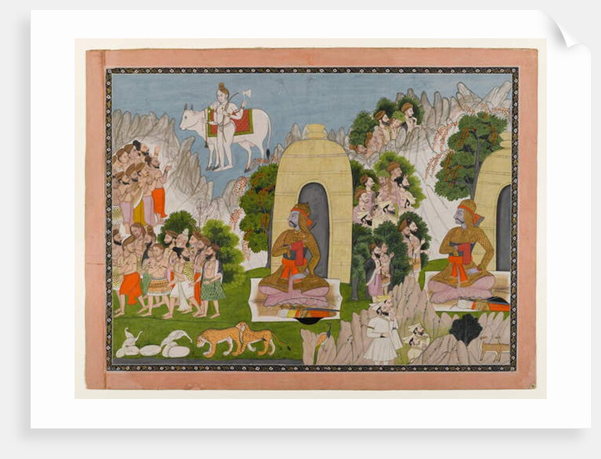 Arjuna's Penance, scene from a Mahabharata series, c.1825-40 by Indian School