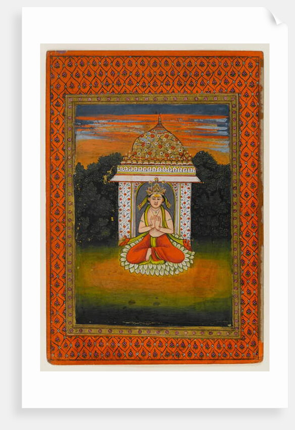 Miniature of an enshrined deity, first half of the 18th century by Indian School