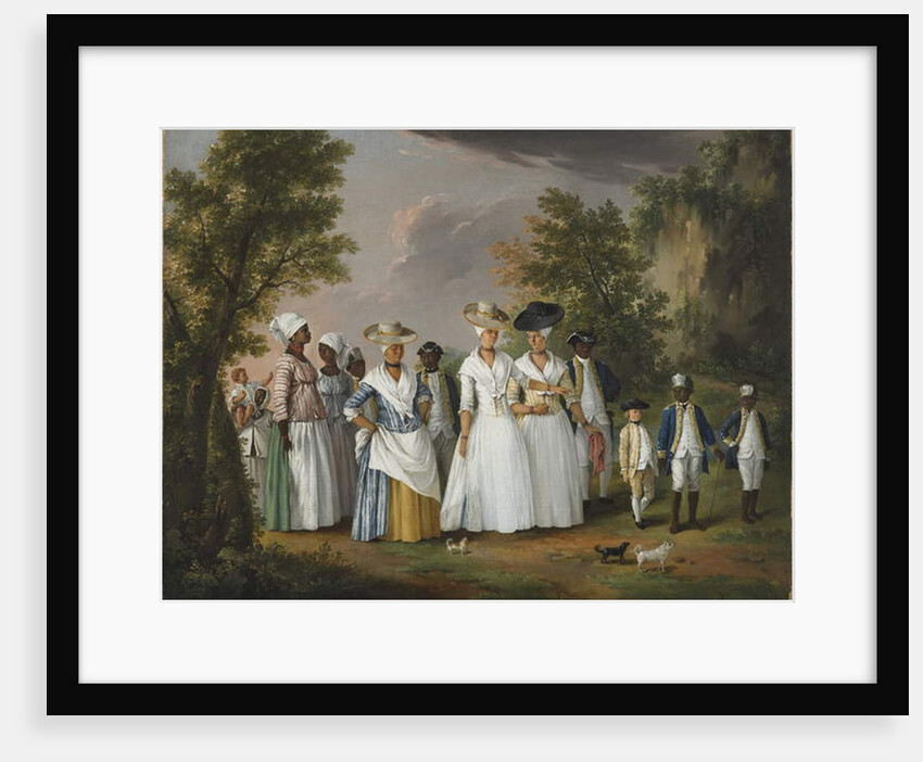 Free Women of Color with Their Children and Servants in a Landscape, 1770-1796 by Agostino Brunias