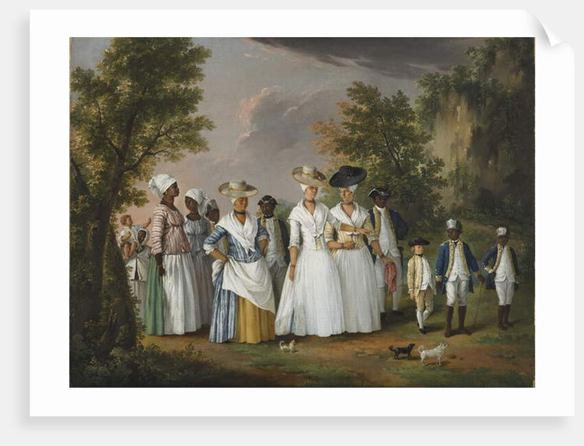 Free Women of Color with Their Children and Servants in a Landscape, 1770-1796 by Agostino Brunias