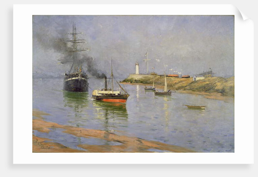 The Harbour at Honfleur, 1886 by Frank Myers Boggs