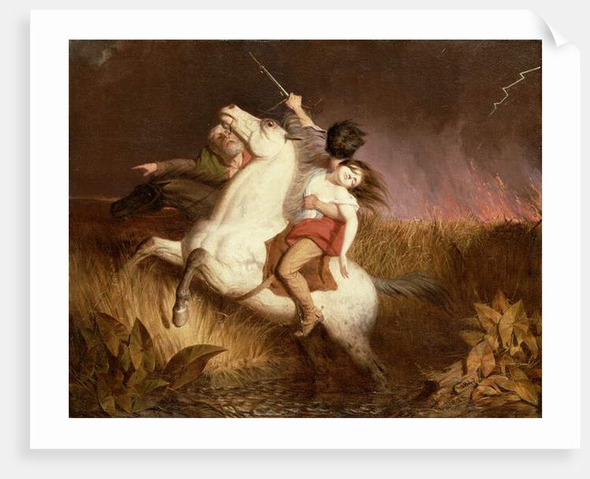 Prairie Fire, 1847 by Charles Deas