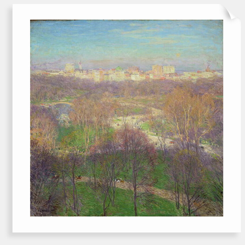 Early Spring Afternoon, Central Park, 1911 by Willard Leroy Metcalf
