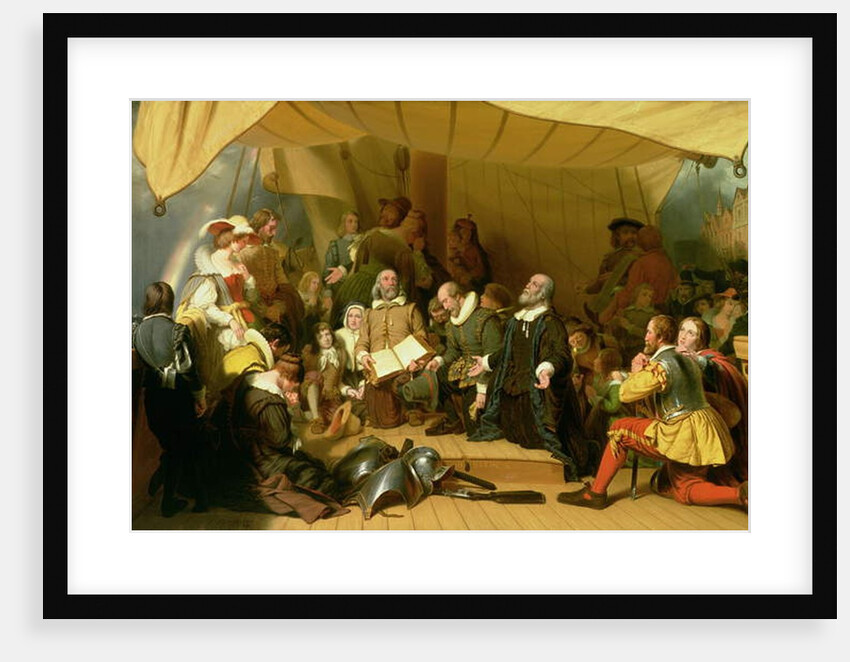 Embarkation of the Pilgrims, 1620, 1857 by Robert Walter Weir