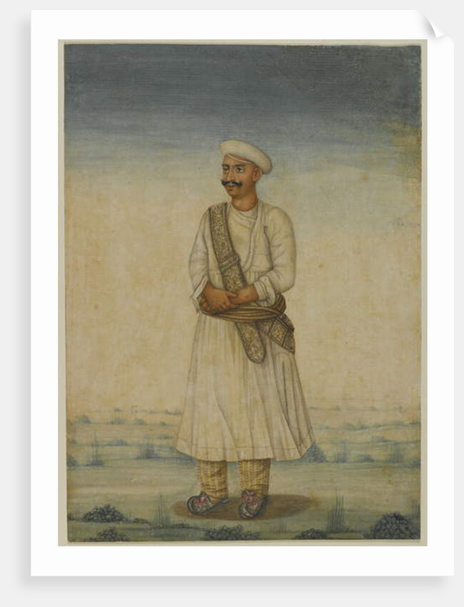 Portrait of a man by Indian School