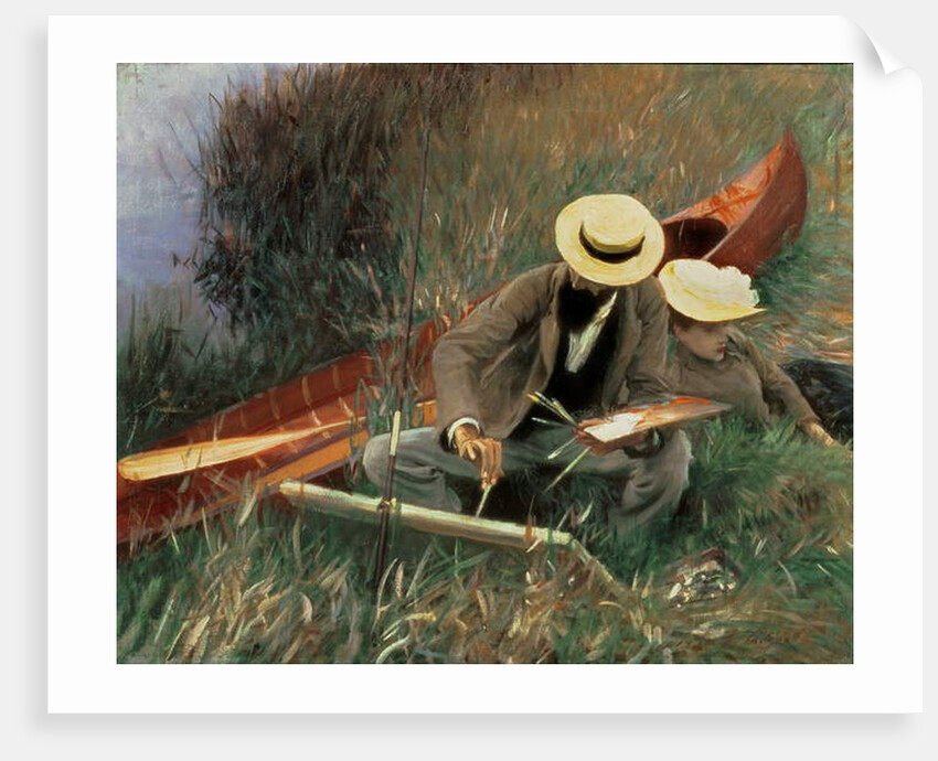 Paul Helleu Sketching his Wife, 1889 by John Singer Sargent