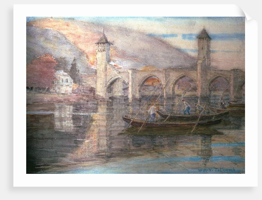 Pont Valentre, Cahors by William Holt Yates Titcomb