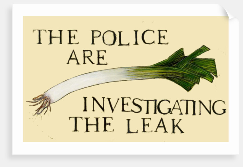 The police are investigating the leak by Sarah Thompson-Engels