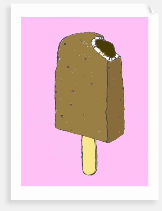 Choc lolly, 2007 (oil sticks and ink on paper by Sarah Thompson-Engels