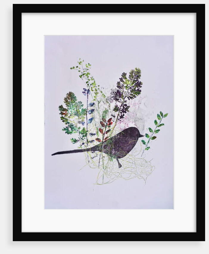 Birdy with leaves by Sarah Thompson-Engels