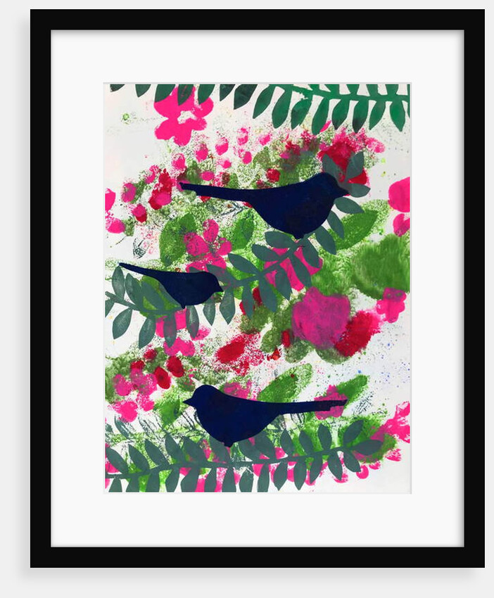 Three blackbirds, 2018 by Sarah Thompson-Engels