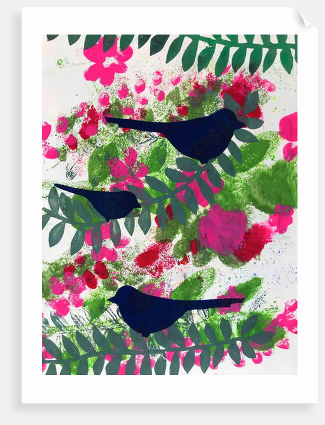Three blackbirds, 2018 by Sarah Thompson-Engels