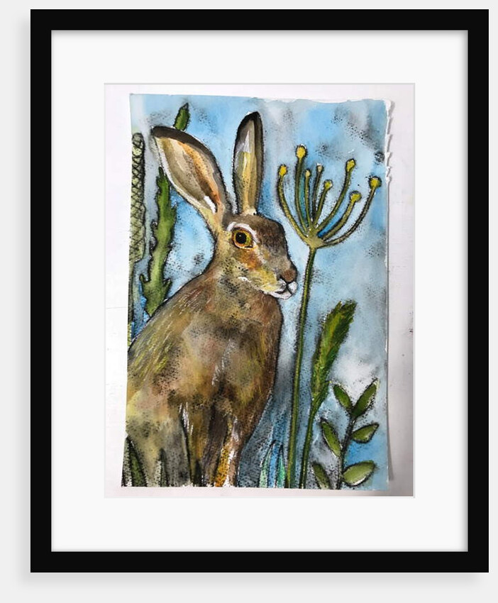 Hare with seed heads, 2019 by Sarah Thompson-Engels