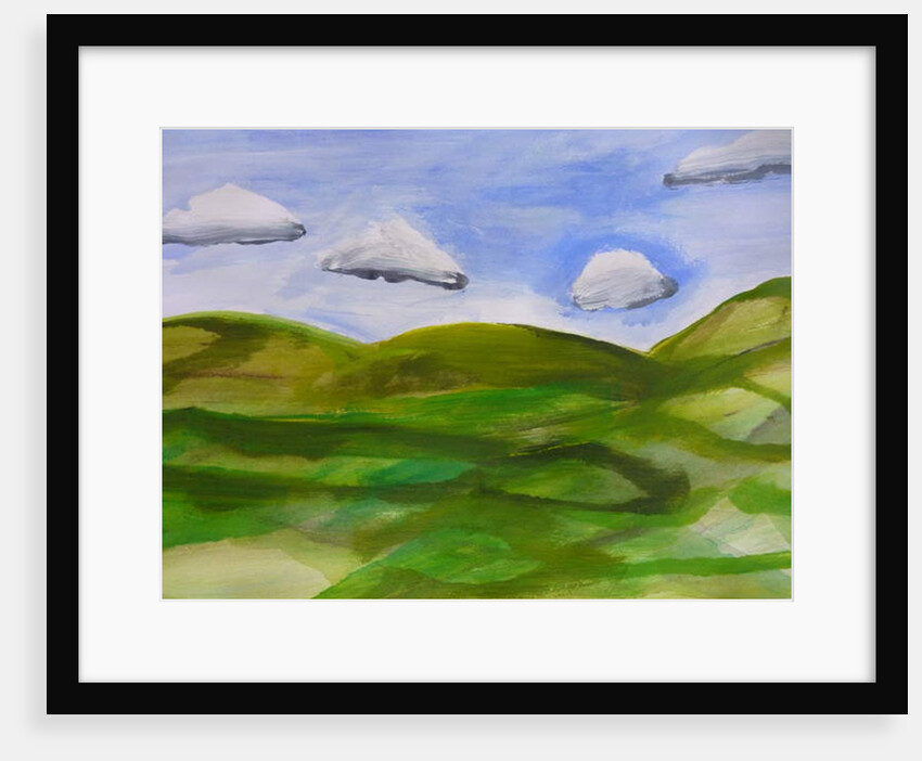 Green hills, 2019 by Sarah Thompson-Engels