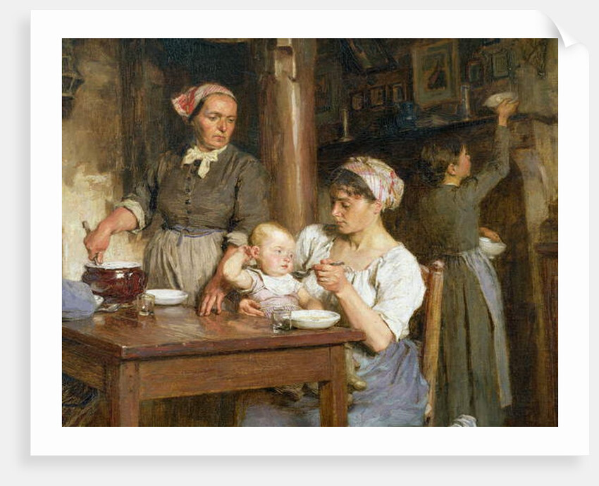 The Midday Meal by Leon Augustin Lhermitte