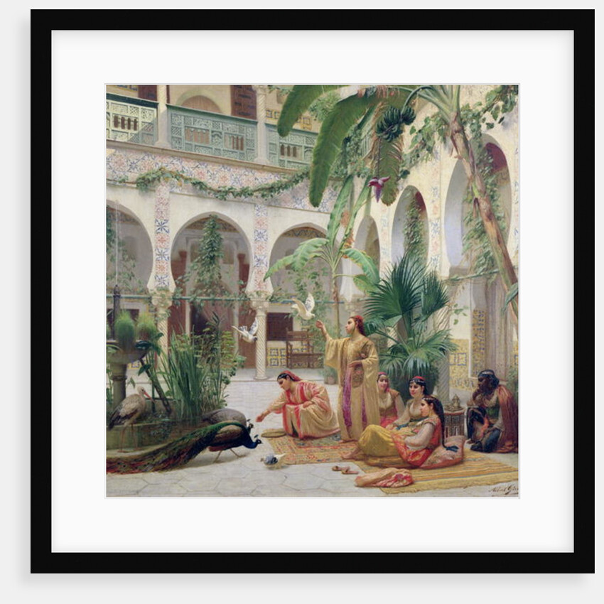 The Court of the Harem, 19th century by Albert Girard