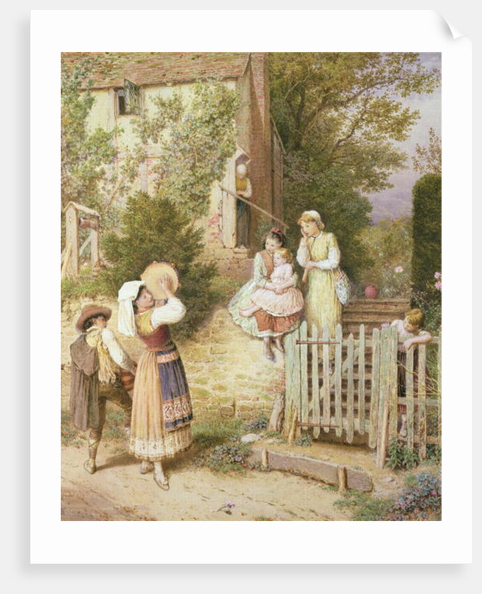 Wandering Minstrels by Myles Birket Foster
