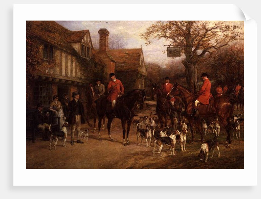 The Meet, Ye Olde Wayside Inn by Heywood Hardy