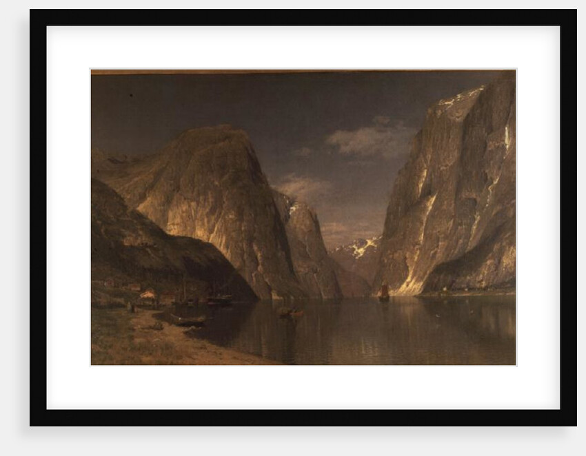 Up the Sogne Fjord, near Gudangen, 1876 by Adelsteen Normann