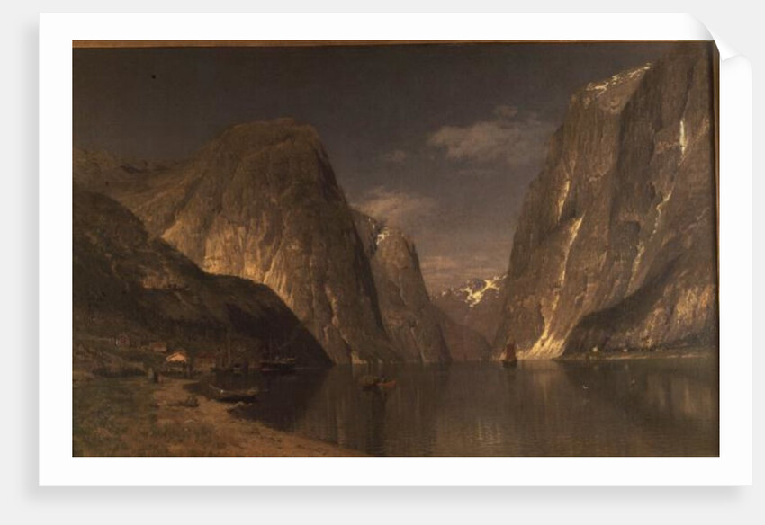 Up the Sogne Fjord, near Gudangen, 1876 by Adelsteen Normann