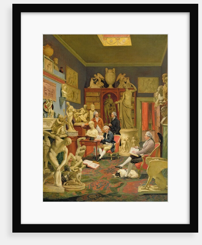 Charles Townley and his Friends in the Townley Gallery, 33 Park Street, Westminster, 1781-83 by Johann Zoffany