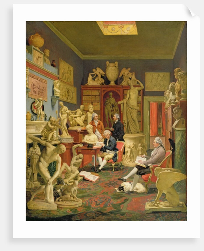 Charles Townley and his Friends in the Townley Gallery, 33 Park Street, Westminster, 1781-83 by Johann Zoffany