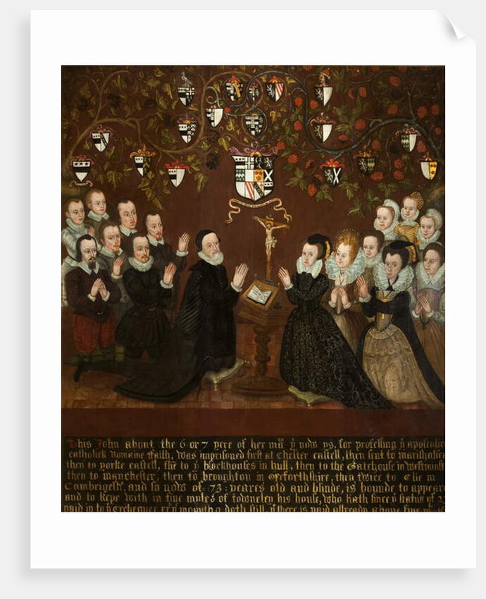 John and Mary Towneley and Family, 1601 by English School