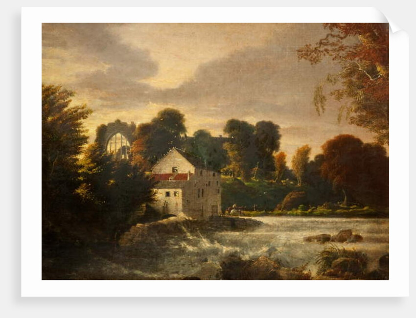A Watermill near Egglestone Abbey, Durham, c.1814 by Peter de Wint