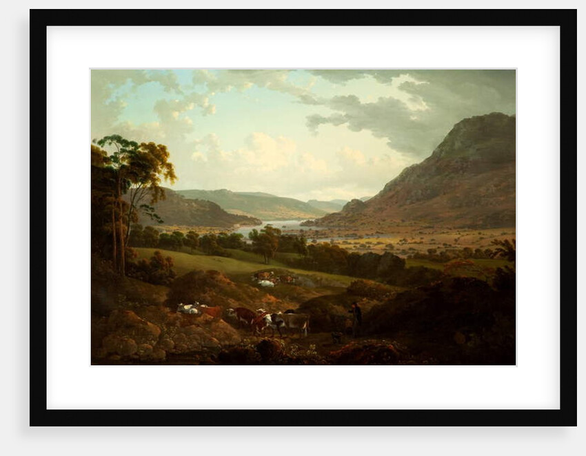A Scene in the Lake District by Julius Caesar Ibbetson