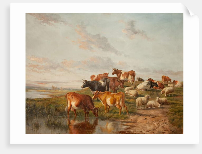 The Watering Place, 1887 by Thomas Sidney Cooper