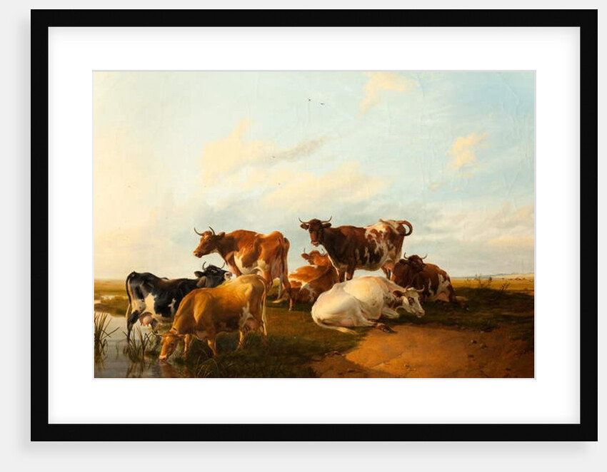 Evening in the Meadows, 1871 by Thomas Sidney Cooper