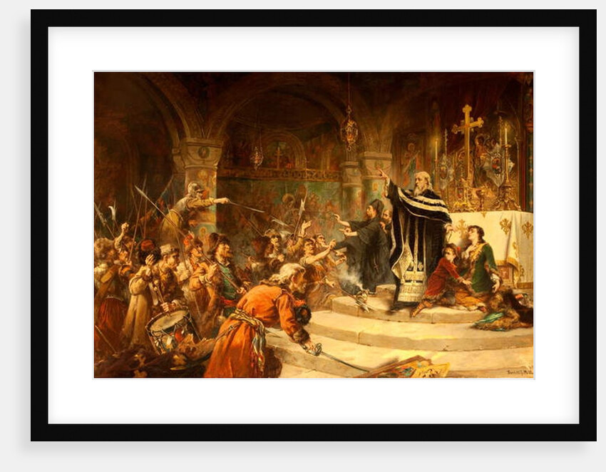 A Refugee in a Church, 1894 by Laslett John Pott