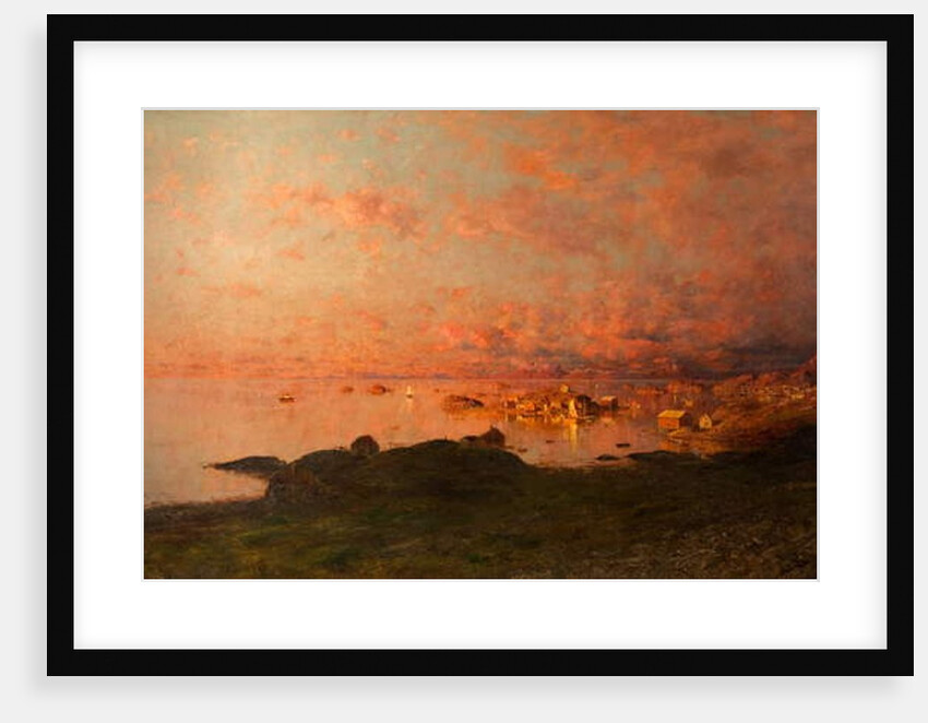 Midsummer Night, Lofoten, Norway by Adelsteen Normann
