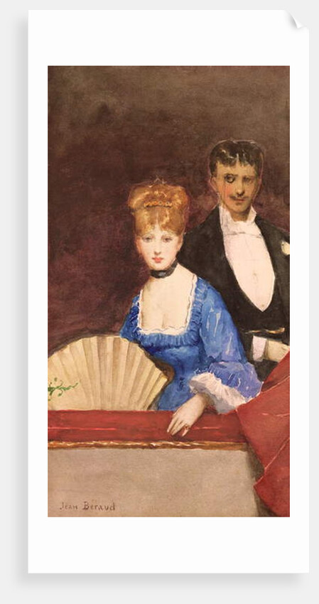 Lady with Fan by Jean Beraud