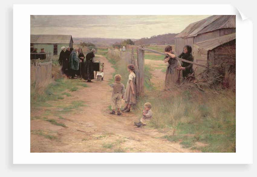 Funeral in Bresse, 1886 by Henri Alphonse Louis Laurent-Desrousseaux