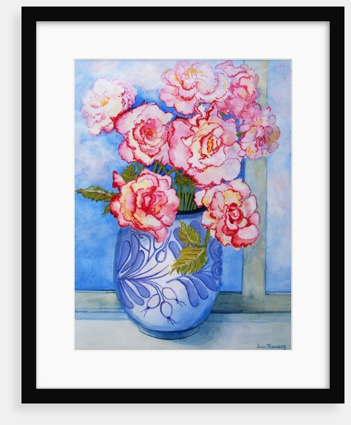 Pink Roses against the Sky, 2004 by Joan Thewsey