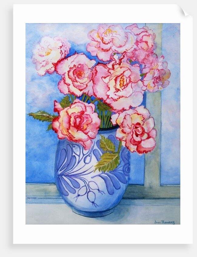 Pink Roses against the Sky, 2004 by Joan Thewsey