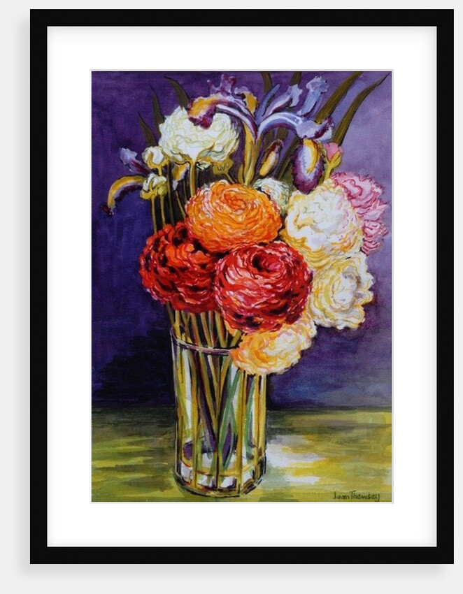 Ranunculus in a Glass, 2000 by Joan Thewsey