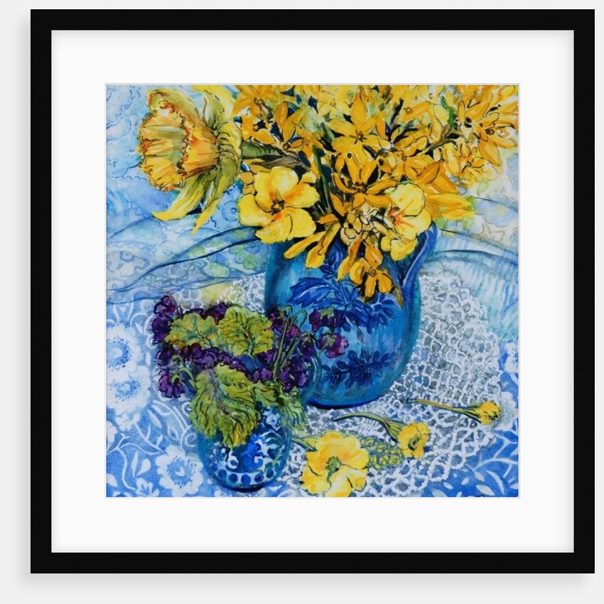 Primroses and Violets, 2000 by Joan Thewsey