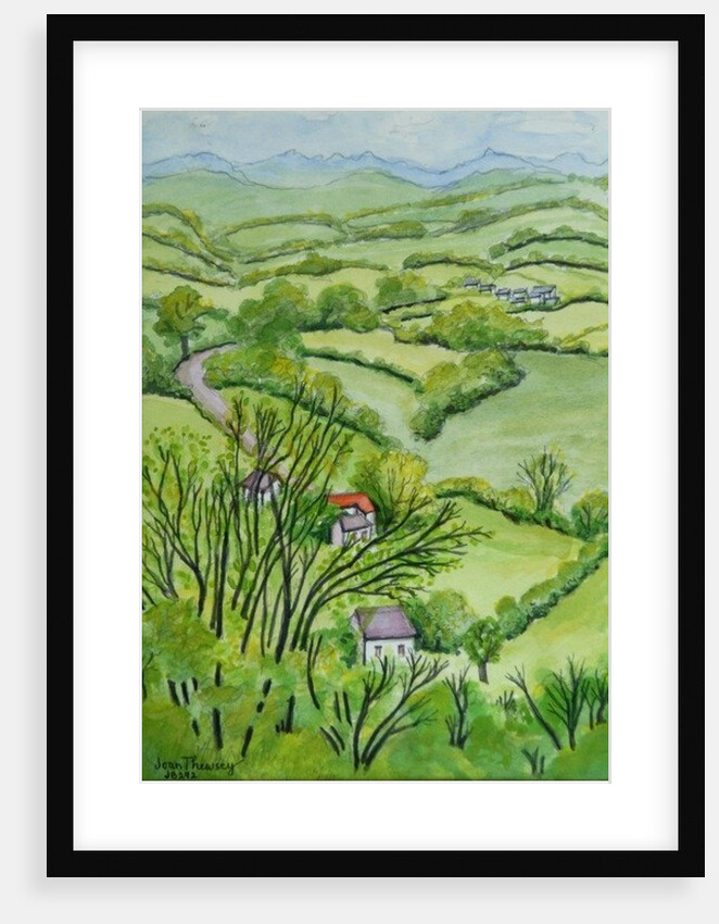 View from Mount Gargan, Limousin, France, 2010 by Joan Thewsey