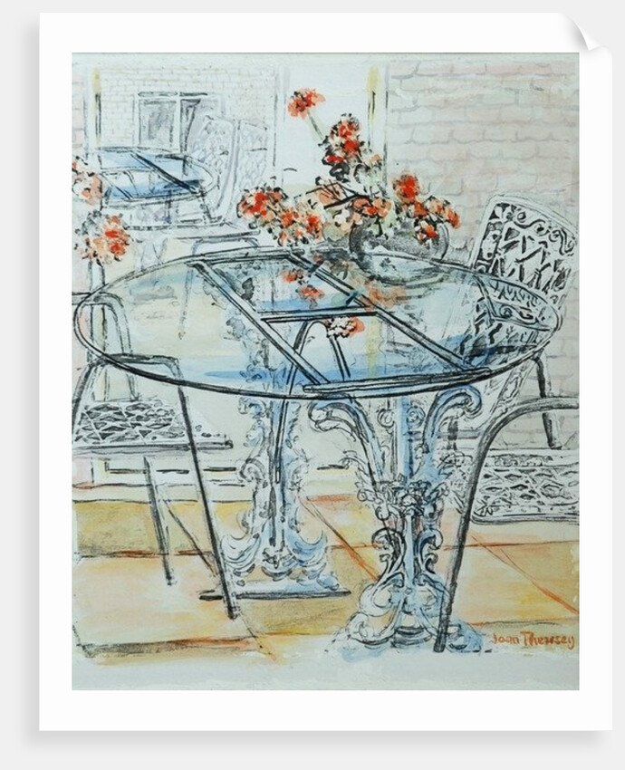 Patio Garden Pale by Joan Thewsey