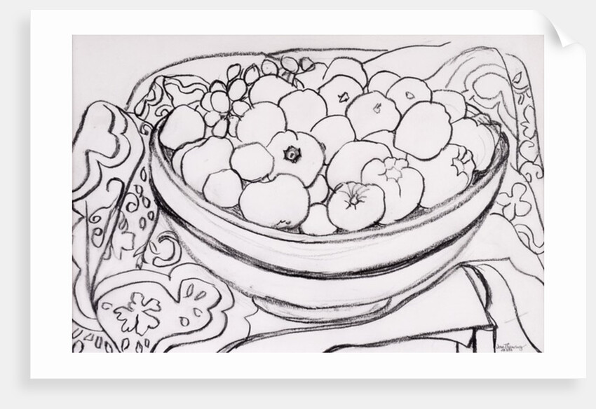 Quince in a Large Bowl, 2000 by Joan Thewsey