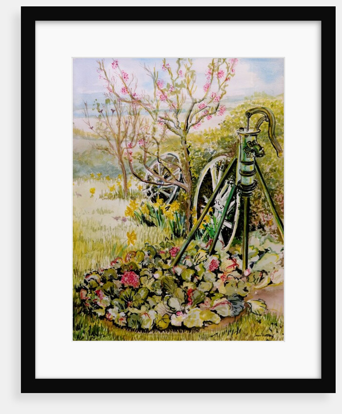 The Garden Pump,2010,watercolour by Joan Thewsey
