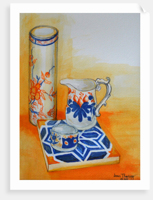 Chinese Bowl and Tile, 1999 by Joan Thewsey