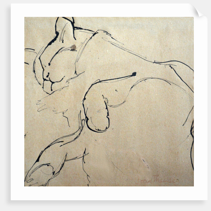 Cat, 'Mouser', 1980 by Joan Thewsey