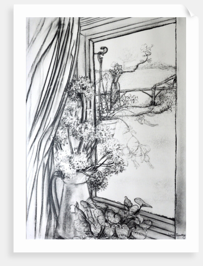 View through the Cottage Window, 1970 by Joan Thewsey